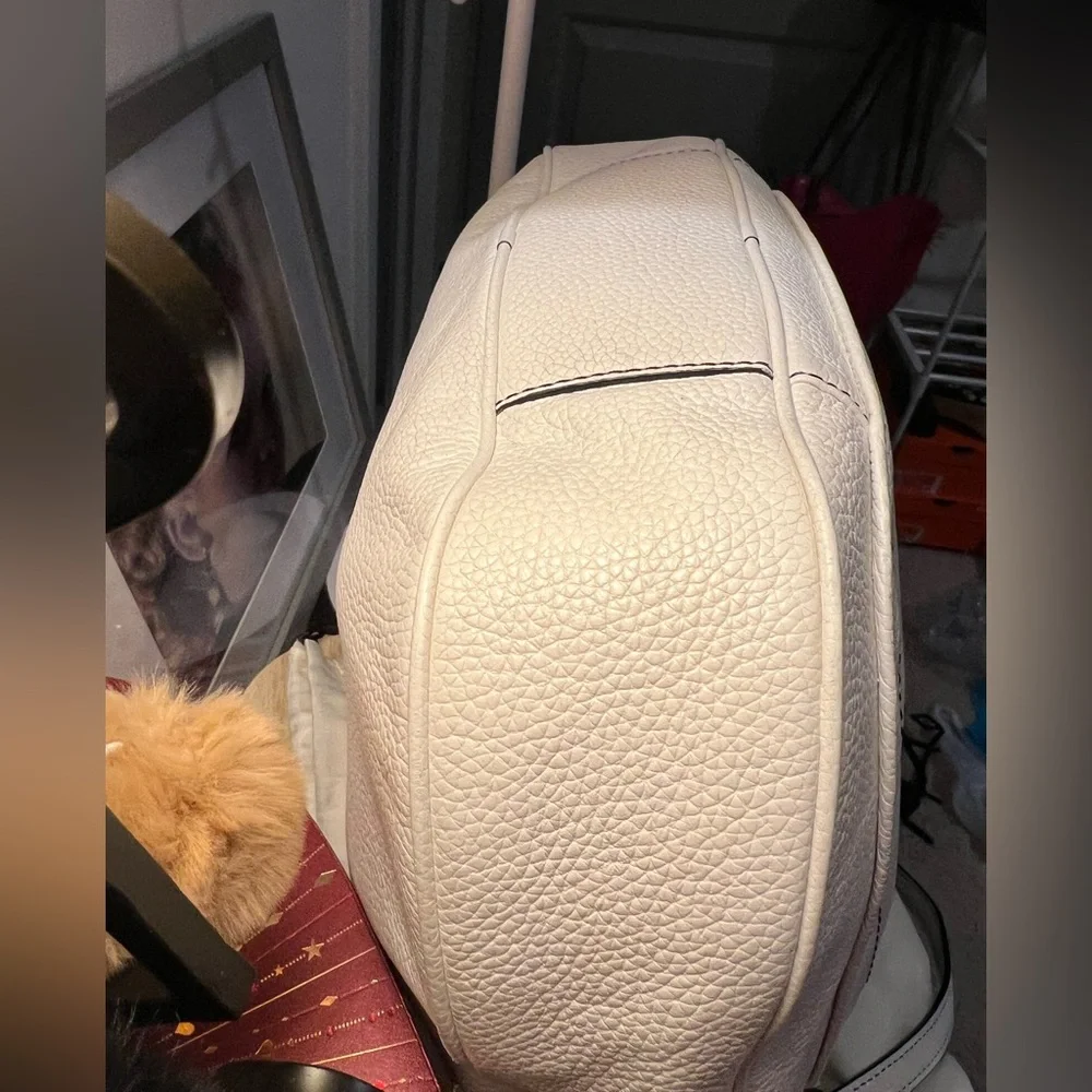 Marc Jacobs Empire City Hobo double strap Pebble Leather Porcelain Shoulder Bag